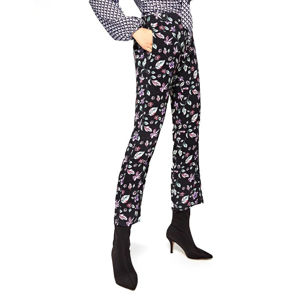 Pepe Jeans dámské černé kalhoty s květinovým vzorem Greta - S (0AA)